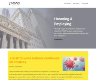 Veteransonwallstreet.com(Honoring and Employing Our Veterans) Screenshot