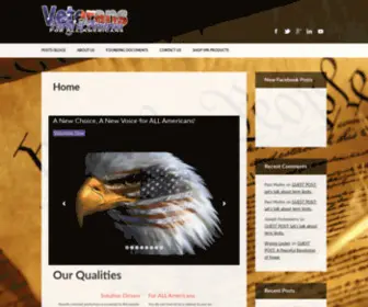 Veteranspartyofamerica.org(Veterans Party of America) Screenshot