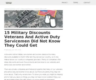 Veteranssavings.com(Veterans Savings) Screenshot