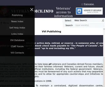 Veteranvoice.info((VVi)) Screenshot