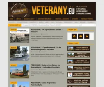 Veterany.eu(Magazín o veteránoch) Screenshot