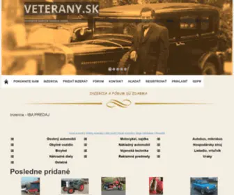 Veterany.sk(BEZPLATNÁ Inzercia výkup) Screenshot