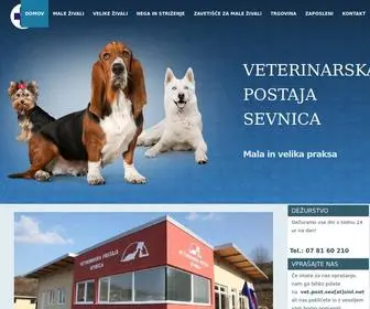 Veterina-Sevnica.si(Veterinarska postaja Sevnica) Screenshot