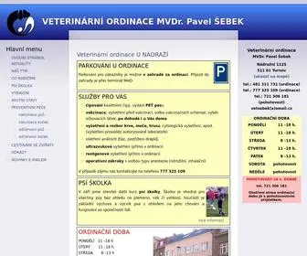 Veterina-Turnov.cz(VETERINÁRNÍ ORDINACE MVDr) Screenshot