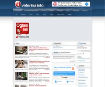 Veterina.info(Portal veterinara i ljubitelja zivotinja) Screenshot