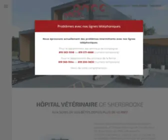 Veterinairesherbrooke.ca(Hôpital vétérinaire de Sherbrooke) Screenshot