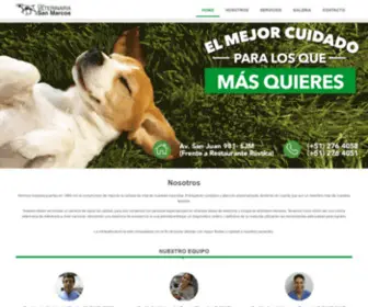 Veterinariasanmarcos.com(Clinica Veterniaria San Marcos) Screenshot