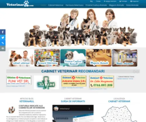Veterinarul.com(Cabinet Veterinar din Romania) Screenshot