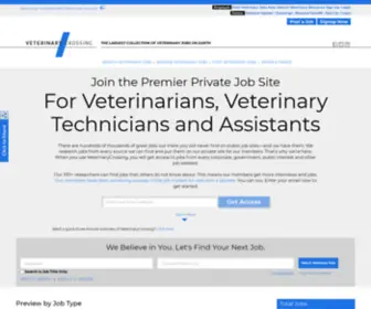 Veterinarycrossing.com(Veterinary Jobs) Screenshot