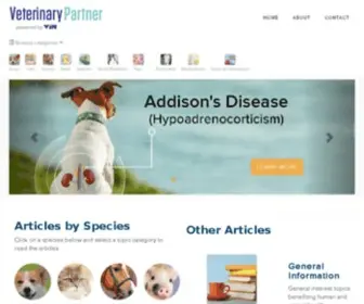Veterinarypartner.com(Veterinary Partner) Screenshot