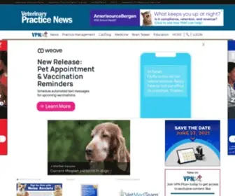 Veterinarypracticenews.com(Veterinary Practice News  ) Screenshot