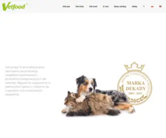 Vetfood.pl(Polska innowacyjna marka produktów dla zwierząt) Screenshot