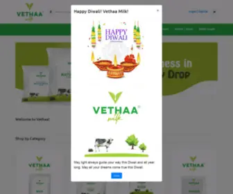 Vethaa.com(Milk Products) Screenshot