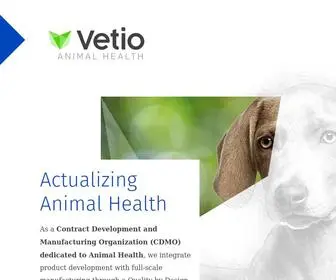 Vetio.com(Your CDMO partner for actualizing animal health) Screenshot