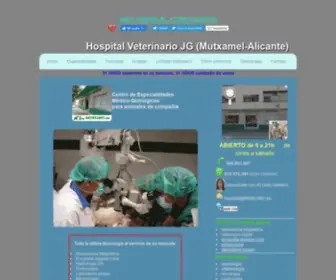 Vetjg.com(Centro Veterinario JG Mutxamel (Alicante)) Screenshot