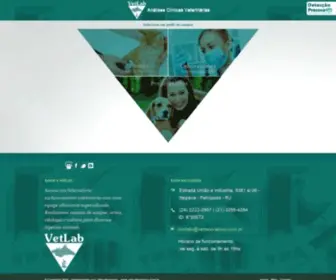 Vetlaboratorio.com.br(Veterinária) Screenshot