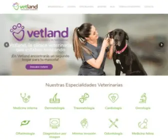 Vetland.es(Clínicas Veterinarias Vetland) Screenshot