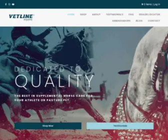 Vetlineequine.com(Vetline Equine) Screenshot