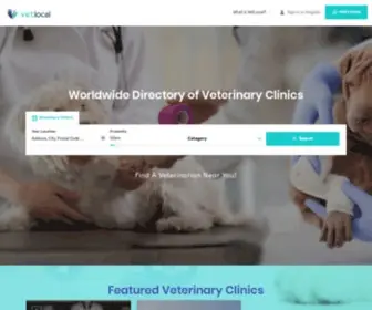 Vetlocal.org(Connecting Pet Owners to their local Veterinarians) Screenshot