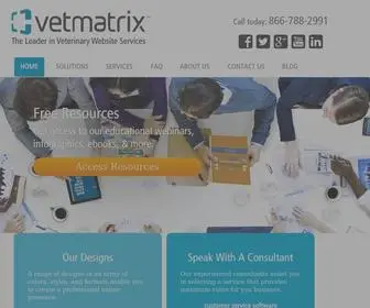 Vetmatrix.com(Marketing Made For Veterinarians) Screenshot