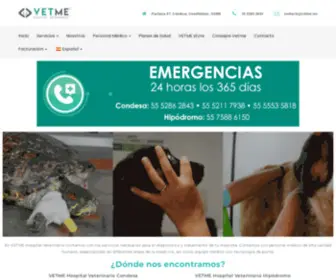 Vetme.com.mx(Veterinarios especialistas vetme) Screenshot