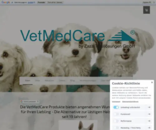 Vetmedcare.net(Die Alternative zur Halskrause) Screenshot