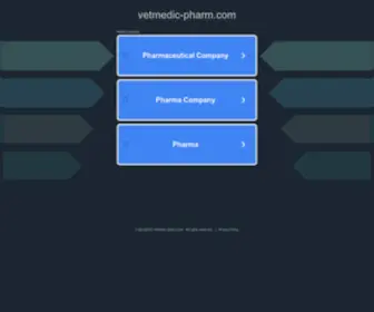 Vetmedic-Pharm.com(Vetmedic Pharm) Screenshot