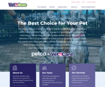 Vetncare.com(Locate a Veterinary Hospital Near You) Screenshot