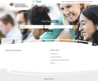 Vetnet.gov.au(Vetnet: welcome) Screenshot