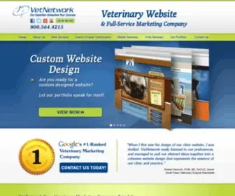 Vetnetwork.com(VETERINARY WEBSITE DESIGN) Screenshot