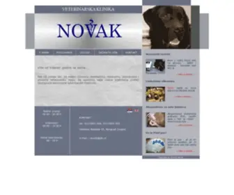 Vetnovak.com(Veterinarska Klinika Novak) Screenshot