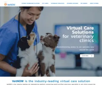 Vetnow.com(Veterinary Telemedicine Platform for Veterinary Specialty Care) Screenshot