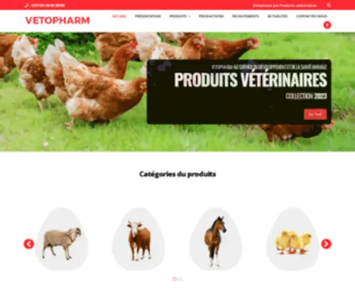 Vetopharm-DZ.com(Vetopharm) Screenshot