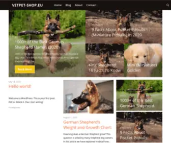 Vetpet-Shop.eu(Tests & Reviews of Pet & Animal Products) Screenshot
