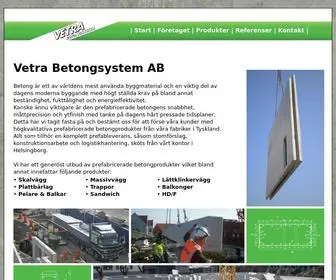 Vetra.se(Vetra Betongsystem AB) Screenshot