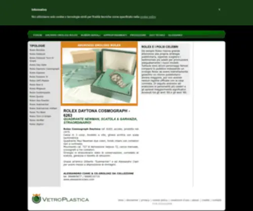 Vetroplastica.it(Orologi da polso e da collezione Rolex) Screenshot