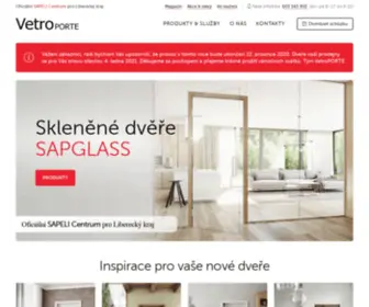 Vetroporte.cz(Oficiální SAPELI Centrum pro Liberecký kraj) Screenshot