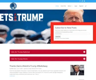 Vets-FOR-Trump.com(Vets for Trump National) Screenshot