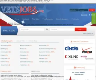 Vetsjobs.org(Vets Jobs) Screenshot