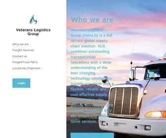 Vetslg.com(Veterans Logistics Group) Screenshot