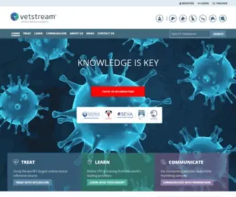 Vetstream.com(Treat, Learn and Communicate from Vetstream) Screenshot