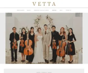 Vettaquartet.com(Wedding Music) Screenshot