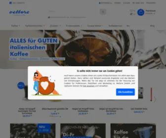 Vettore.at(Ihr Kaffee Online Shop in Wien. Italienischer Genuss) Screenshot