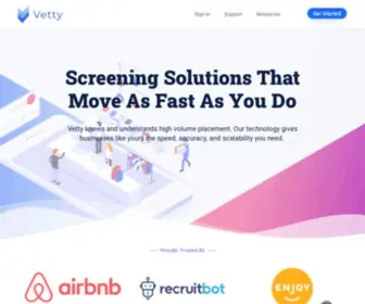 Vetty.co(Background Screening Solutions) Screenshot