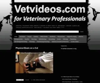 Vetvideos.com(Veterinary Educational Videos) Screenshot