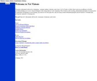 Vetvisions.com(Innovative educational software for veterinarians) Screenshot