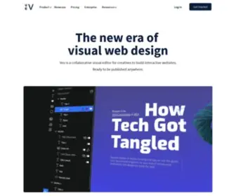 Vev.design(All-in-one platform to create unique web experiences) Screenshot