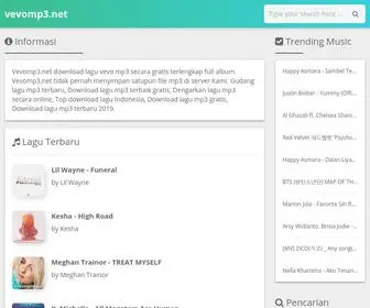 VevoMP3.net(Vevo Download Lagu MP3) Screenshot