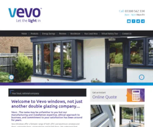 Vevowindows.co.uk(Double Glazed UPVC Windows) Screenshot