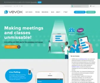 Vevox.com(The #1 rated Polling and Q&A platform for hybrid) Screenshot